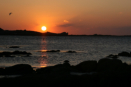coucher de soleil sur Portsall